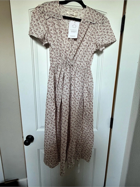 Christy Dawn Dresses & Skirts - Christy Dawn  Floral Midi Dress in Pink & White NWT